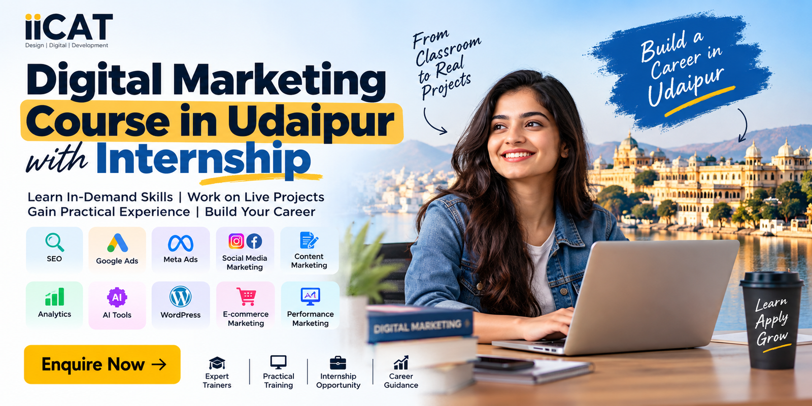 Digital Marketing Course in Udaipur with Internship: Learn Practical Skills & Build Your Career